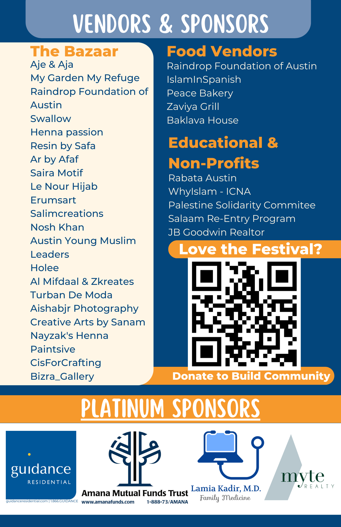 Our Amazing Vendors & Sponsors Image