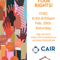 Know Your Rights Workshop  -  ICBC Feb.25th